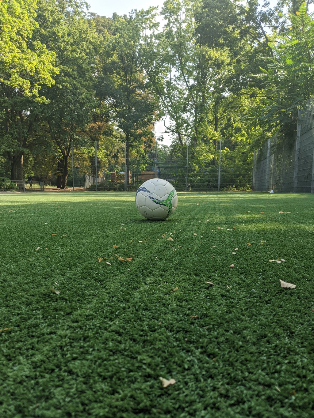 Ball on pitch
