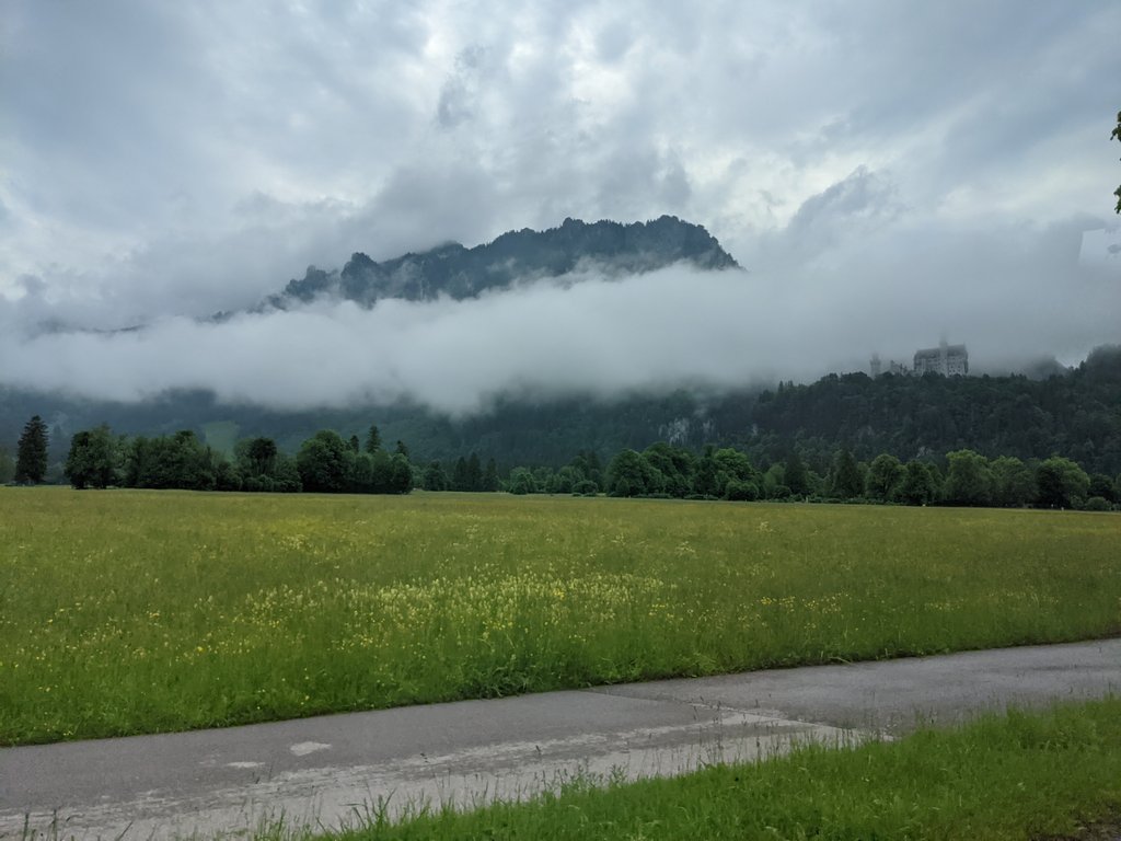 Neuschwanstein in fog