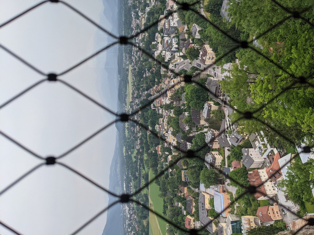 Salzburg behind rombs